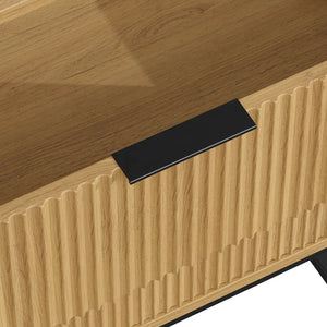 Adorn Home Carlos Chest of Drawer in Natural Beige Finish