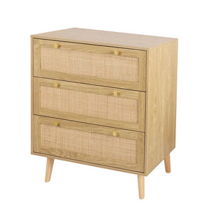 Adorn Homez Adolph Chest of Drawers with Rattan/Cane Mesh