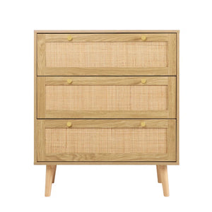 Adorn Homez Adolph Chest of Drawers with Rattan/Cane Mesh