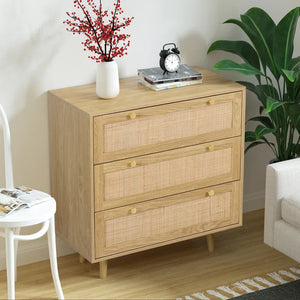 Adorn Homez Adolph Chest of Drawers with Rattan/Cane Mesh