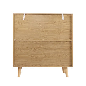 Adorn Homez Adolph Chest of Drawers with Rattan/Cane Mesh