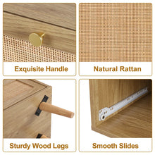 Load image into Gallery viewer, Adorn Homez Adolph Chest of Drawers with Rattan/Cane Mesh
