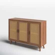 Load image into Gallery viewer, Adorn Homez Hickson 3 Doors Console Cabinet in Solid Teak Wood
