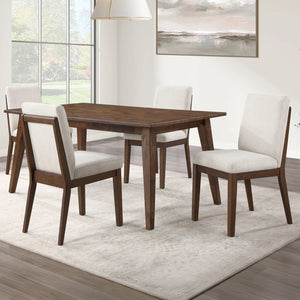 Adorn Home Chasitee 4 Seater Solid Teak Wood Dinning Set