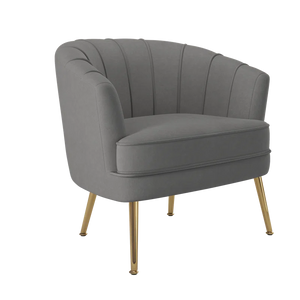 Adorn Homez Emma Accent chair in Velvet  Fabric