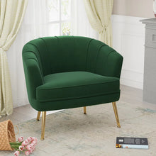 Load image into Gallery viewer, Adorn Homez Emma Accent chair in Velvet  Fabric
