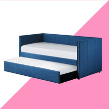 Load image into Gallery viewer, Adorn Homez Creata Trundle Daybed Without Storage in Fabric
