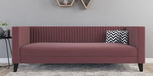 Load image into Gallery viewer, Adorn Homez Alejandro 3 Seater Sofa in Premium Velvet Fabric
