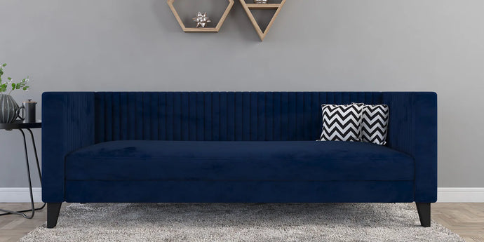 Adorn Homez Alejandro 3 Seater Sofa in Premium Velvet Fabric