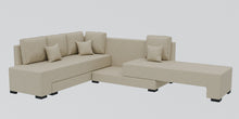 Load image into Gallery viewer, Adorn Homez Imperial L Shape Sofa Cum Bed LHS - Fabric - With Cushions
