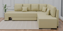 Load image into Gallery viewer, Adorn Homez Imperial L Shape Sofa Cum Bed RHS - Velvet  - With Cushions
