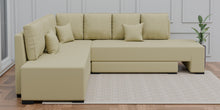 Load image into Gallery viewer, Adorn Homez Imperial L Shape Sofa Cum Bed LHS - Velvet  - With Cushions
