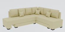 Load image into Gallery viewer, Adorn Homez Imperial L Shape Sofa Cum Bed RHS - Velvet  - With Cushions
