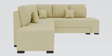 Load image into Gallery viewer, Adorn Homez Imperial L Shape Sofa Cum Bed RHS - Velvet  - With Cushions
