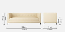 Load image into Gallery viewer, Adorn Homez Braulia 3 Seater Sofa in Premium Fabric
