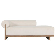 Load image into Gallery viewer, Adorn Homez Lewis Solid Teak Wood Lounger in Premium Fabric
