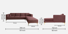 Load image into Gallery viewer, Adorn Homez Dona Sectional Sofa in Premium Velvet Fabric
