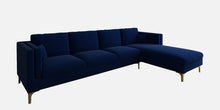 Load image into Gallery viewer, Adorn Homez Dona Sectional Sofa in Premium Velvet Fabric
