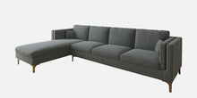 Load image into Gallery viewer, Adorn Homez Dona Sectional Sofa in Premium Velvet Fabric

