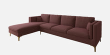 Load image into Gallery viewer, Adorn Homez Dona Sectional Sofa in Premium Velvet Fabric
