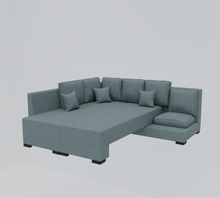 Load image into Gallery viewer, Adorn Homez Imperial L Shape Sofa Cum Bed LHS - Fabric - With Cushions
