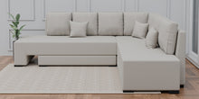 Load image into Gallery viewer, Adorn Homez Imperial L Shape Sofa Cum Bed RHS - Velvet  - With Cushions
