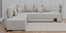 Load image into Gallery viewer, Adorn Homez Imperial L Shape Sofa Cum Bed LHS - Velvet  - With Cushions
