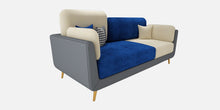Load image into Gallery viewer, Adorn Homez Montez 3 Seater Sofa in Premium Leatheretter &amp; Velvet Fabric
