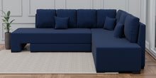 Load image into Gallery viewer, Adorn Homez Imperial L Shape Sofa Cum Bed RHS - Velvet  - With Cushions
