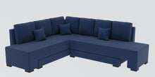 Load image into Gallery viewer, Adorn Homez Imperial L Shape Sofa Cum Bed LHS - Velvet  - With Cushions
