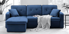 Load image into Gallery viewer, Adorn Homez Neptune Sectional Sofa  in Premium Velvet Fabric
