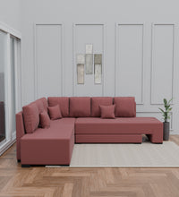 Load image into Gallery viewer, Adorn Homez Imperial L Shape Sofa Cum Bed LHS - Velvet  - With Cushions
