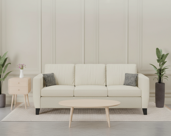 Adorn Homez Rio 3 Seater Sofa in Premium Fabric