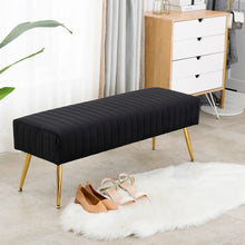 Load image into Gallery viewer, Adorn Homez Johan 2 Seater Ottoman with in Velvet Fabric
