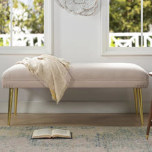 Load image into Gallery viewer, Adorn Homez Nomsa 2 Seater Ottoman with in Velvet Fabric
