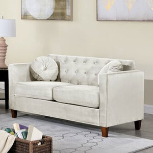 Adorn Homez Benning Sofa 3+2 (5 Seater) in Premium Suede Velvet Fabric