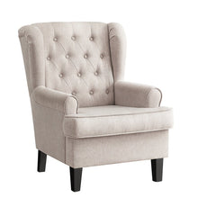 Load image into Gallery viewer, Adorn Homez Atmore wing Chair in Fabric
