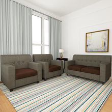 Load image into Gallery viewer, Adorn Homez Solitaire Sofa Set 2+1+1 in Fabric
