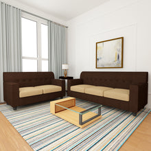 Load image into Gallery viewer, Adorn Homez Solitaire Sofa Set 3+2 in Fabric
