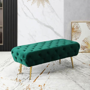 Adorn Homez Alex 2 Seater Ottoman with in Velvet Fabric