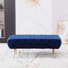 Load image into Gallery viewer, Adorn Homez Alex 2 Seater Ottoman with in Velvet Fabric
