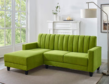 Load image into Gallery viewer, Adorn Homez Jacob L Shape Sofa (4 Seater) in Premium Velvet Fabric
