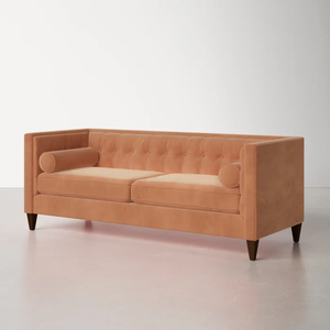 Adorn Homez Kent Premium 3 Seater Sofa in Suede Velvet Fabric
