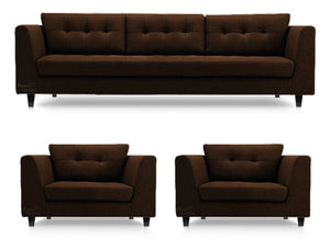 Adorn Homez Florence Sofa Set 3+1+1 in Fabric
