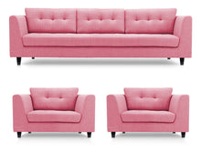 Load image into Gallery viewer, Adorn Homez Florence Sofa Set 3+1+1 in Fabric
