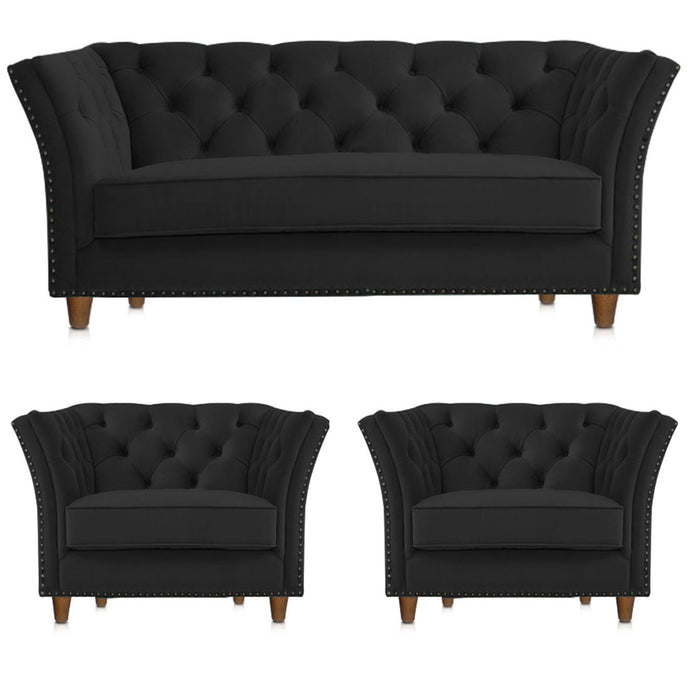 Adorn Homez Gilmore Premium Sofa Set 2+1+1 in Fabric