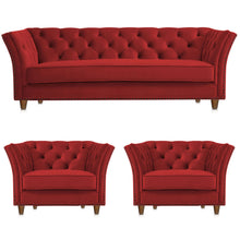 Load image into Gallery viewer, Adorn Homez Gilmore Premium Sofa Set 3+1+1 in Fabric
