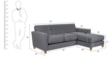 Load image into Gallery viewer, Adorn Homez Ancha Sofa Sectional in Fabric
