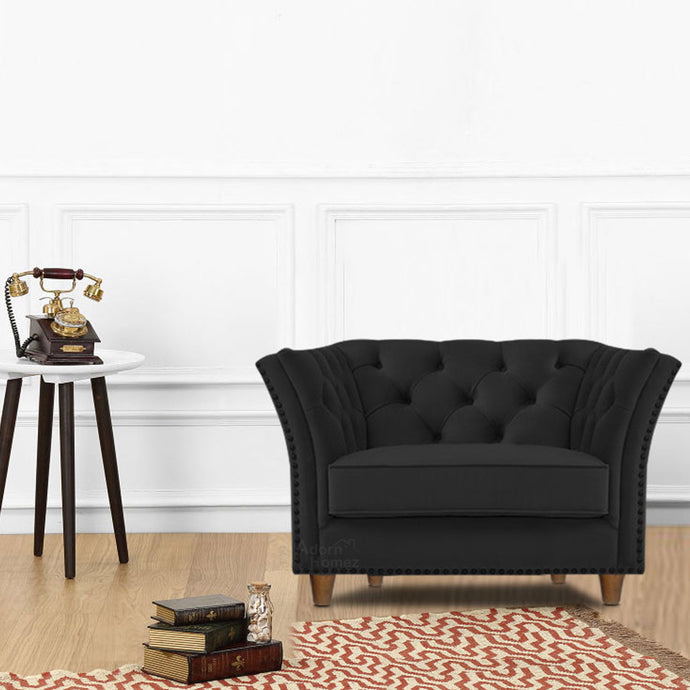 Adorn Homez Gilmore Premium Sofa 1 Seater in Fabric