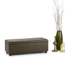 Load image into Gallery viewer, Adorn Homez Boston 2 Seater Ottoman with Storage in Fabric

